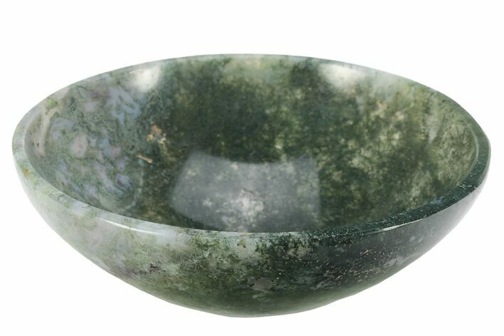 Polished Moss Agate Bowl #232013